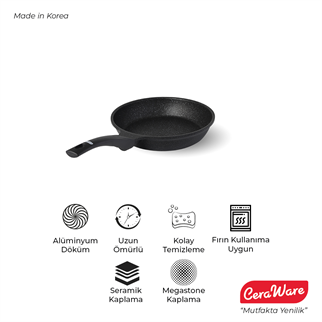 Ceraware Vetta Megastone Kaplama Yapışmaz 24 cm Tava