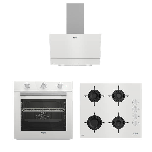 ARÇELİK HARMONİ BEYAZ SET (ADE 605 HB - AFC 221 HB - OCD T 601-1 EHB)