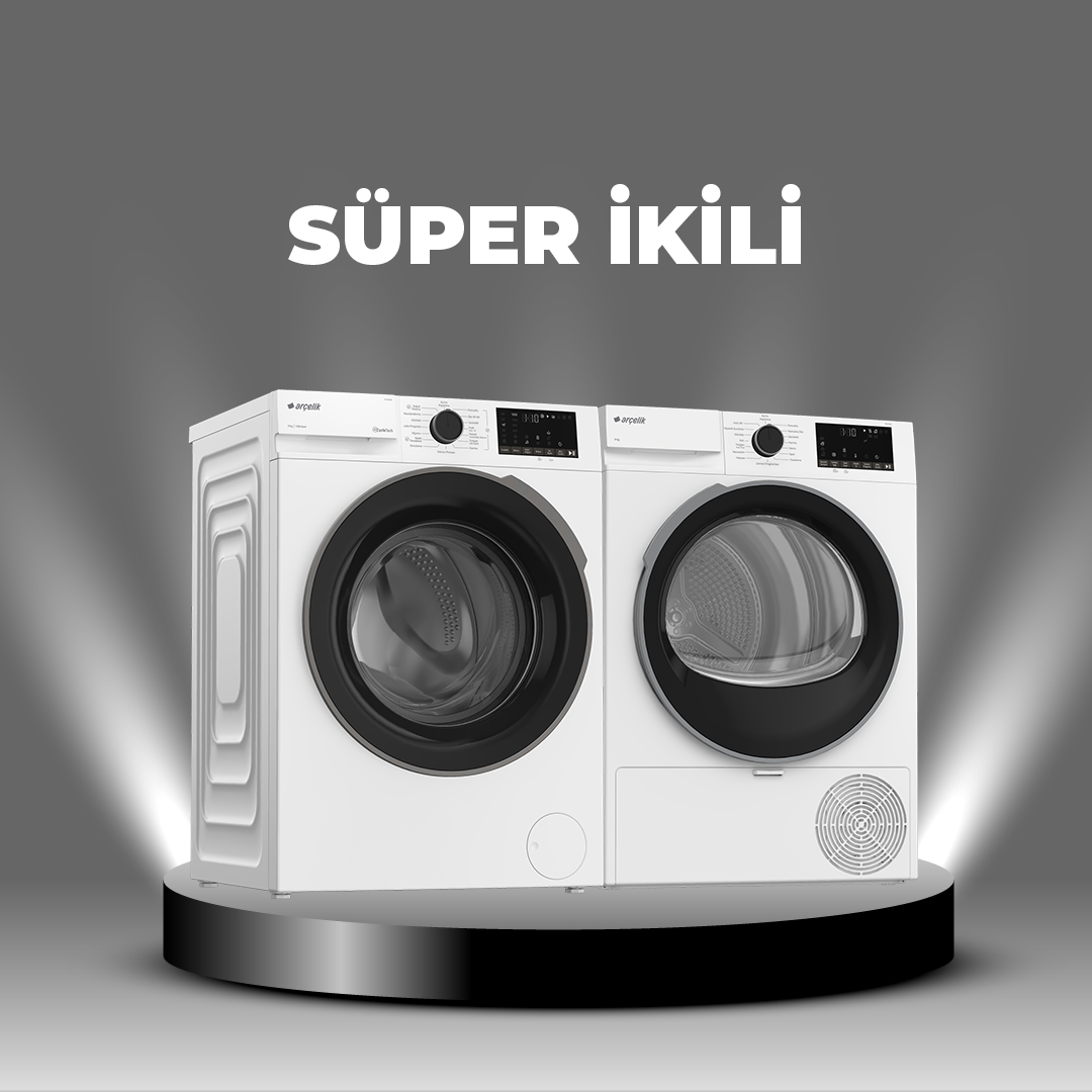 Arçelik Çamaşır & Kurutma Makinesi Paketi 22 (9120 DMX - 902 KMX)