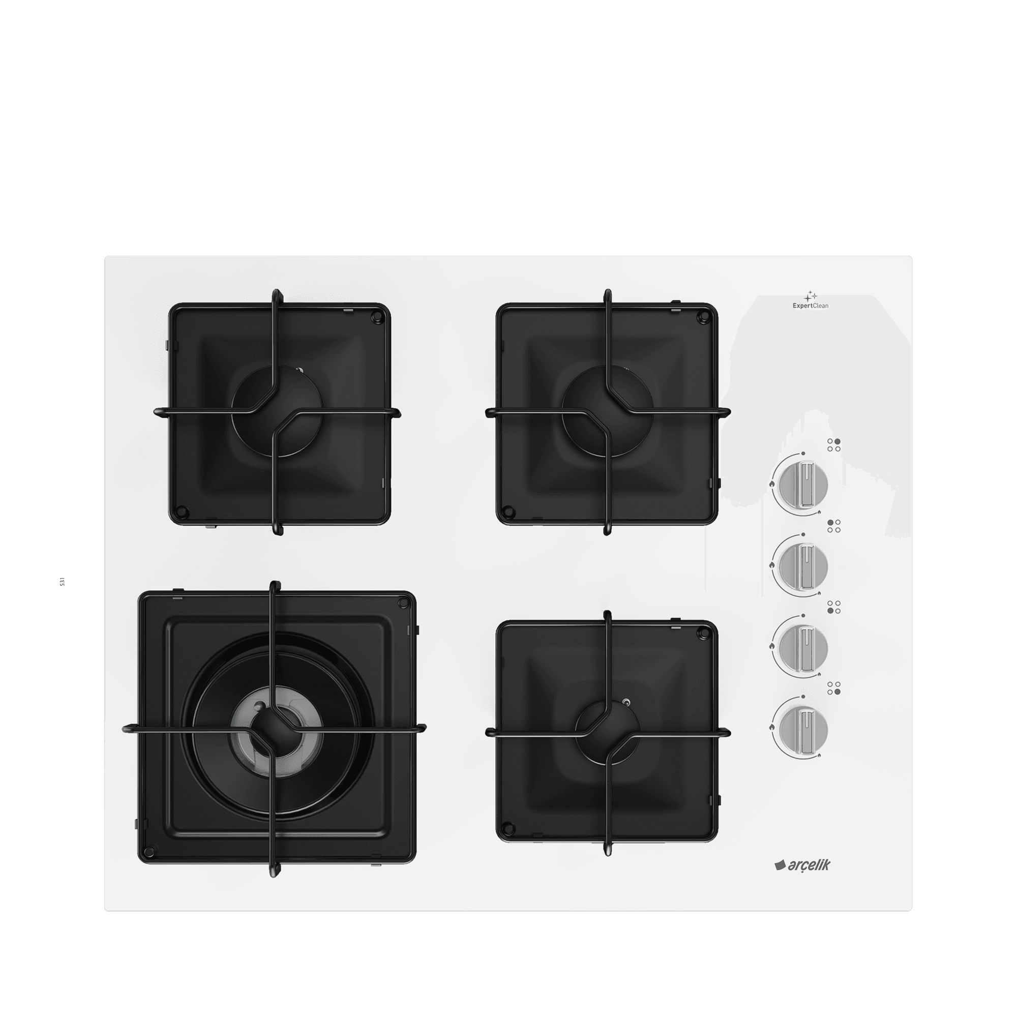 Arçelik OCD K 651 EWB Gazlı Cam Tablalı Ocak