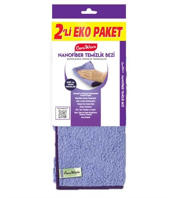 Ceraware Nanofiber Temizlik Bezi (Çiftli)