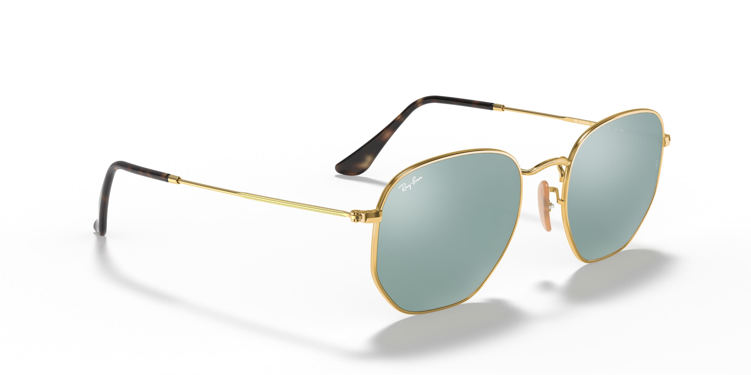 RAY-BAN 3548 001/30 51 Hexagonal Güneş Gözlüğü