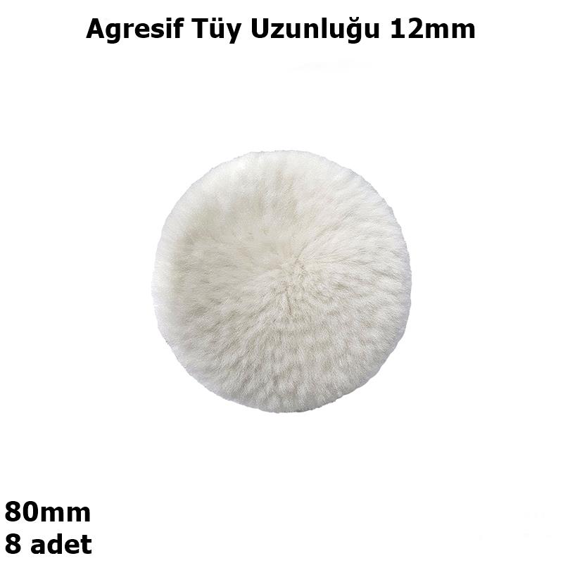 8li Profesyonel 80mm Kısa Tüy Yün Keçe
