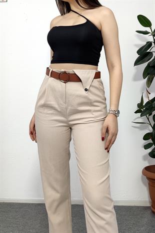 3953 GABARDİN BOYFREND PANTOLON