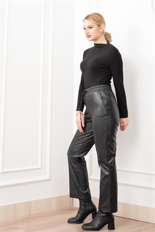 ARIA İnce Şardonlu Deri Pantolon 30322