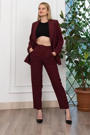 Astarı Desenli Klasik Ceket Pantolon Takım 1273