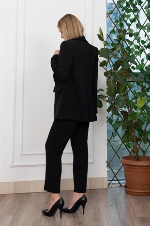 Astarı Desenli Klasik Ceket Pantolon Takım 1273