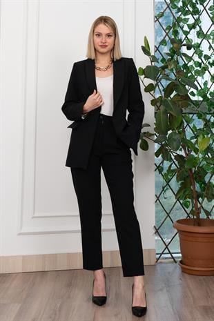 Astarı Desenli Klasik Ceket Pantolon Takım 1273