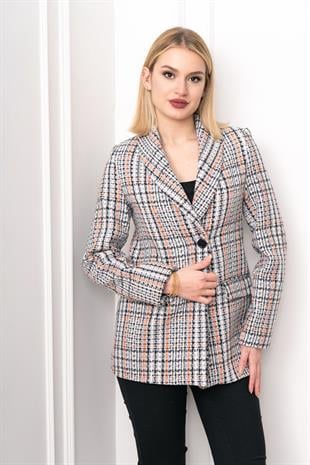 Buklet Elegance Tek Düğmeli Ceket – 8629