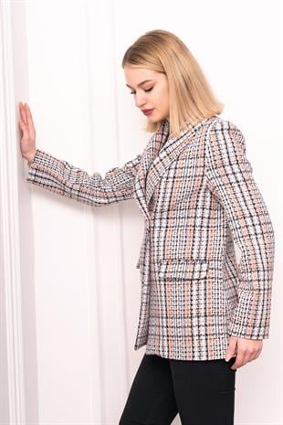 Buklet Elegance Tek Düğmeli Ceket – 8629