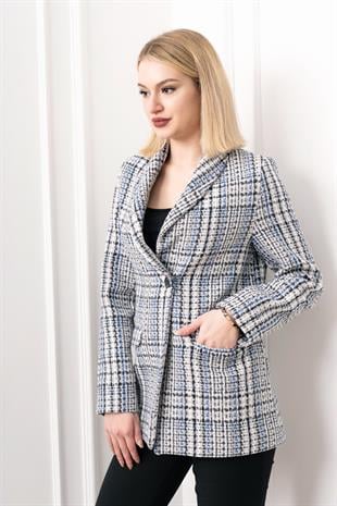 Buklet Elegance Tek Düğmeli Ceket – 8629