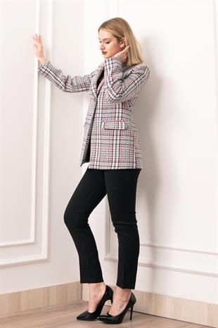 Buklet Elegance Tek Düğmeli Ceket – 8629