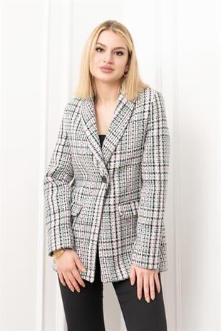 Buklet Elegance Tek Düğmeli Ceket – 8629