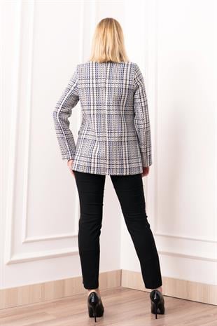 Buklet Elegance Tek Düğmeli Ceket – 8629