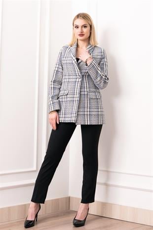 Buklet Elegance Tek Düğmeli Ceket – 8629