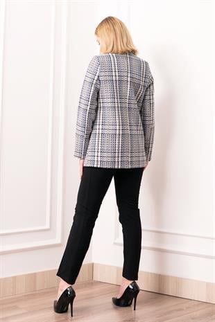 Buklet Elegance Tek Düğmeli Ceket – 8629