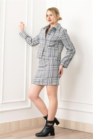 Buklet TwinSet – Ceket & Etek Takım 1286