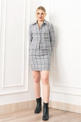 Buklet TwinSet – Ceket & Etek Takım 1286