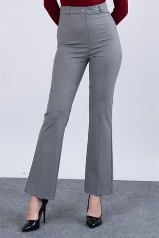 Cepsiz İspanyol Paça Kumaş Pantolon 30088