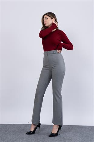 Cepsiz İspanyol Paça Kumaş Pantolon 30088