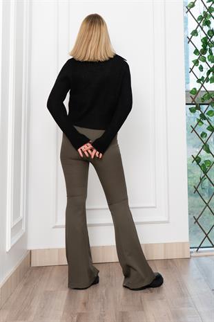 Çift Düğmeli Yün Triko Hırka 255252