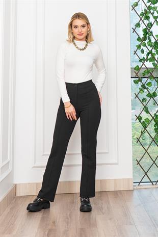 Çimalı Cepli ve Esnek Kumaş Rahat Pantolon 30314