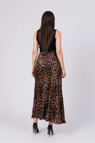 Desenli Saten Verev Etek 6745