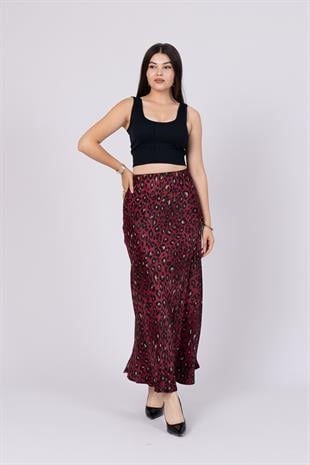 Desenli Saten Verev Etek 6745