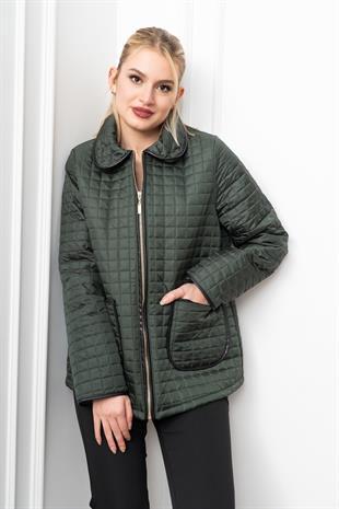 Kapitone Dikişli Klasik Cepli Mont 2614