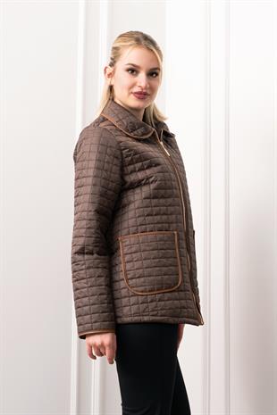 Kapitone Dikişli Klasik Cepli Mont 2614