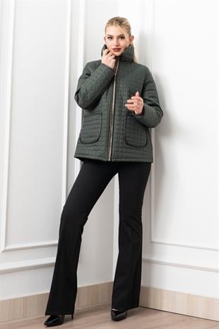 Kapitone Dikişli Klasik Cepli Mont 2614