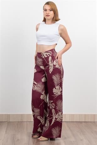 Keten Yüksek Bel Pantolon 30289