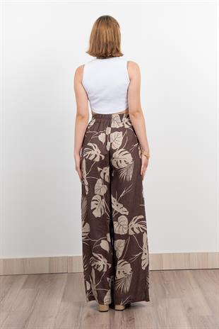 Keten Yüksek Bel Pantolon 30289