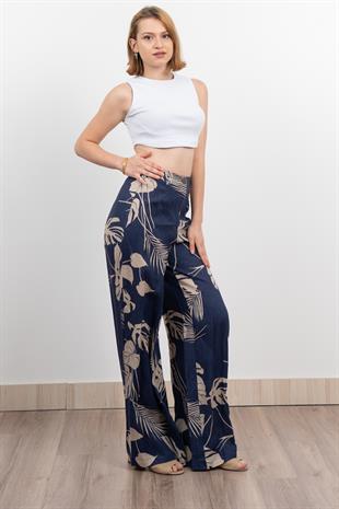 Keten Yüksek Bel Pantolon 30289