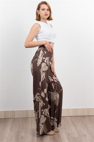 Keten Yüksek Bel Pantolon 30289