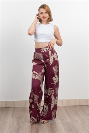 Keten Yüksek Bel Pantolon 30289