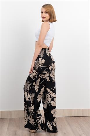 Keten Yüksek Bel Pantolon 30289