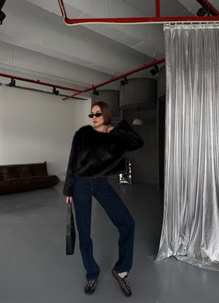 Kısa Kürk Sweat Mont 2596