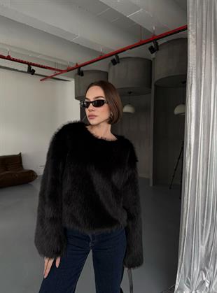 Kısa Kürk Sweat Mont 2596