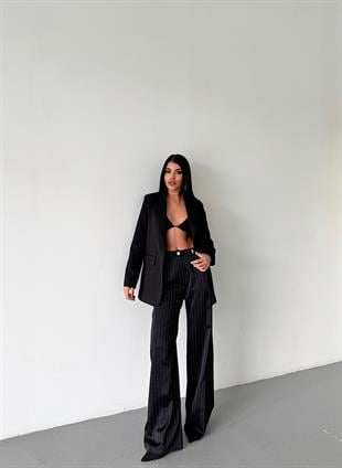 Klasik Görünüm Tek Düğmeli Blazer Ceket 8614