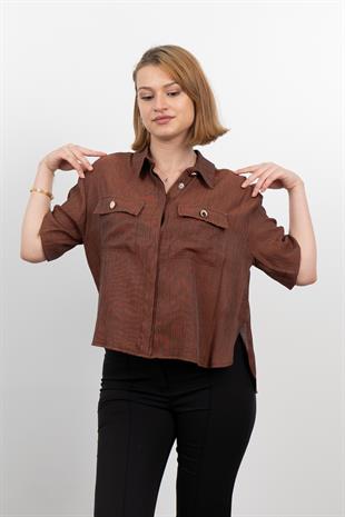 Krinkıl Kontes Kumaş Gömlek 70040