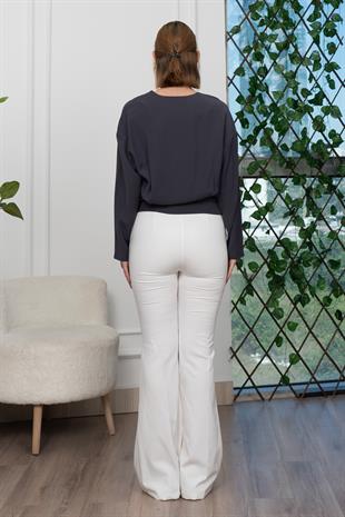 Kuşak Detaylı Kısa Ceket 8612