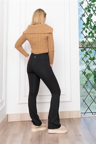 Madonna Yaka Fermuarlı Triko Kısa Hırka 34256