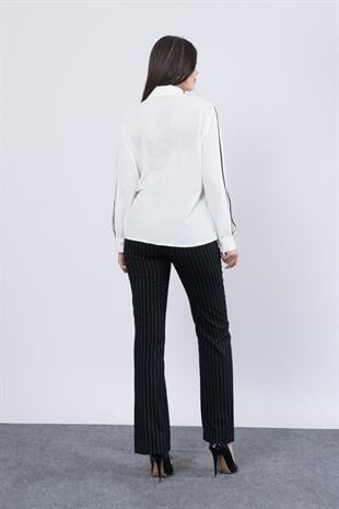 MissVina Floş Classic Cepli Bluz 70000