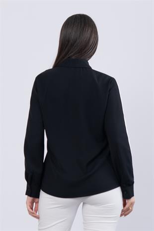 MissVina Floş Classic Cepli Bluz 70000