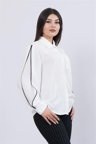 MissVina Floş Classic Cepli Bluz 70000