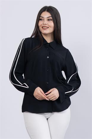 MissVina Floş Classic Cepli Bluz 70000