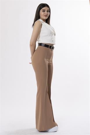 MissVina İspanyol Paça Kemerli Pantolon 3950