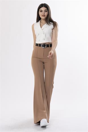 MissVina İspanyol Paça Kemerli Pantolon 3950
