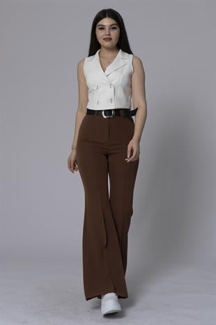 MissVina İspanyol Paça Kemerli Pantolon 3950